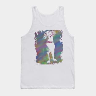 Watercolor Cool dog Tank Top